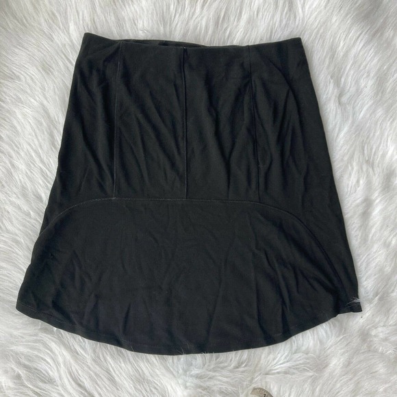 Max Studio Sz Small Black Pencil Skirt Peplum Hem Career Women Knee Length Work - Picture 3 of 5
